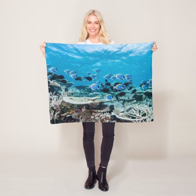 Tropical Beaches | Sturgeon Amongst Coral Fleecedecke (Beispiel)