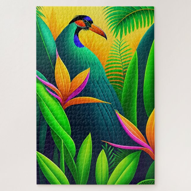 Tropical Bird 1014 Stück Jigsaw Puzzle (Vertikal)