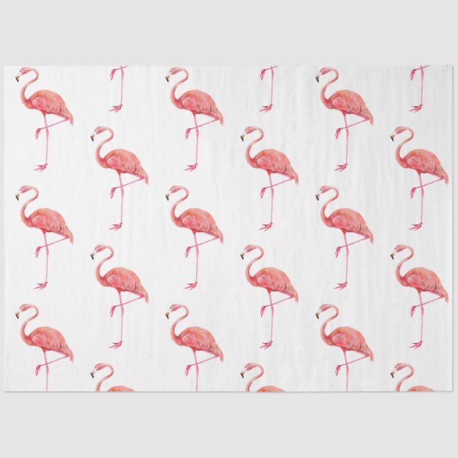 Tropical Bird Series: Flamingo Design 2 Seidenpapier (Vorderseite)