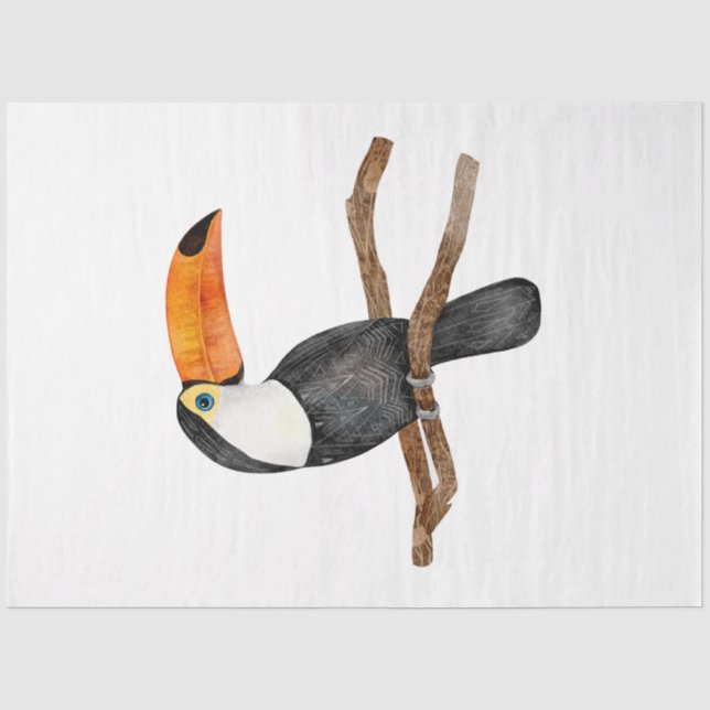 Tropical Bird Series: Toucan Seidenpapier (Vorderseite)