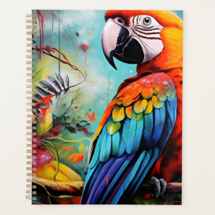 Tropical birds, Ara’s sitting on a branch