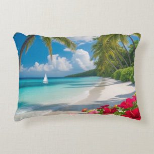 "Tropical Bliss Bloom Coussin