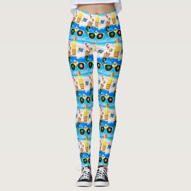 Tropical Bliss Vibes Leggings (Vorderseite)