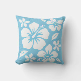 Tropical Blue Beach Blume Kissen