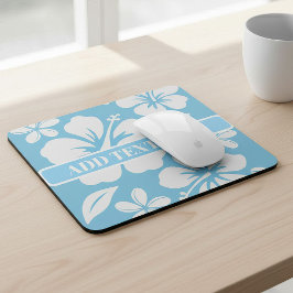 Tropical Blue Beach Blume Mousepad