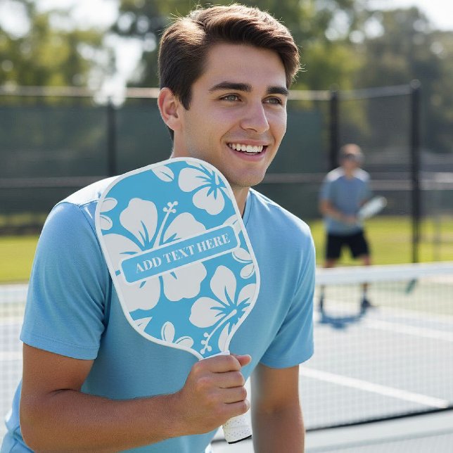 Tropical Blue Beach Blume Pickleball Schläger (Von Creator hochgeladen)