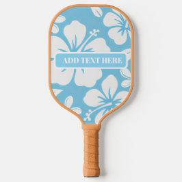 Tropical Blue Beach Blume Pickleball Schläger