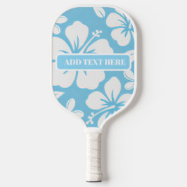 Tropical Blue Beach Blume Pickleball Schläger
