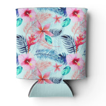 Tropical Blue Floral Pattern kann kühler
