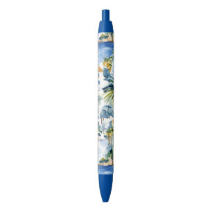 Tropical Blue Mediterranean Wedding Kugelschreiber