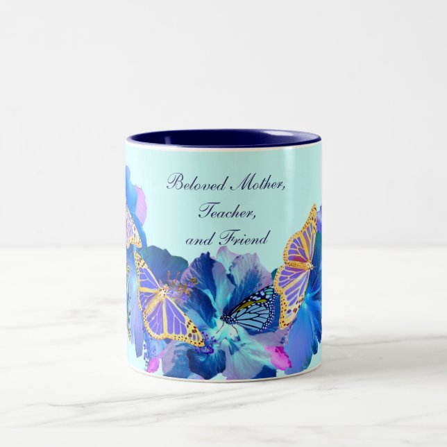 Tropical Blue Mother's Day Tasse (Mittel)