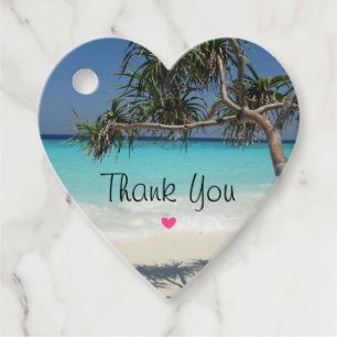 Tropical Blue Ocean Beach Foto Vielen Dank Geschenkanhänger