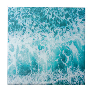Tropical Blue Ocean Waves Fliese