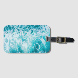 Tropical Blue Ocean Waves Gepäckanhänger