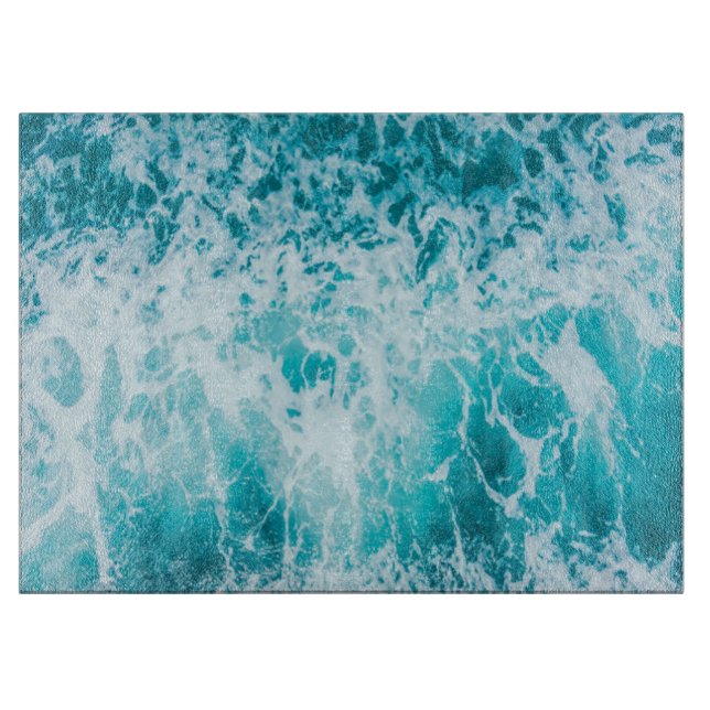 Tropical Blue Ocean Waves Schneidebrett (Vorderseite)