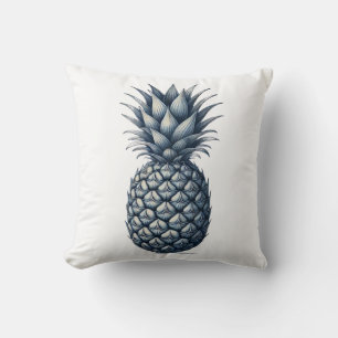 Tropical Blue Pineapse Botanical Kissen