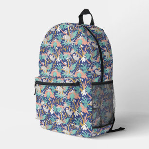 Tropical Blue Sloth Muster Bedruckter Rucksack