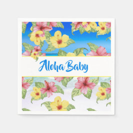 Tropical Blume Baby Dusche Hibiskus Serviette