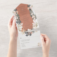 Tropical Bohemisch Floral Terracotta Wedding