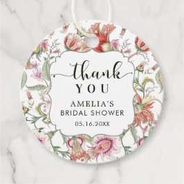 Tropical Boho Floral Brautparty Vielen Dank Geschenkanhänger