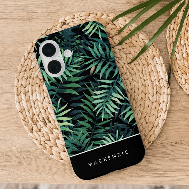 Tropical Botanical Personalisiert iPhone 16 Hülle (Von Creator hochgeladen)