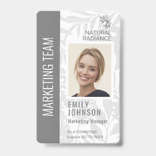 Tropical Botanicals Gray Beauty Foto & Logo-Mitarb Ausweis