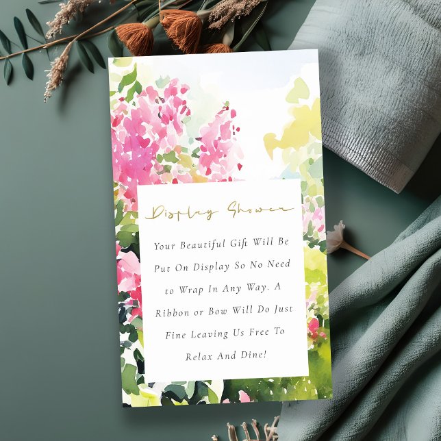 Tropical Bougainvillea Dusche Baby Dusche Begleitkarte (Von Creator hochgeladen)