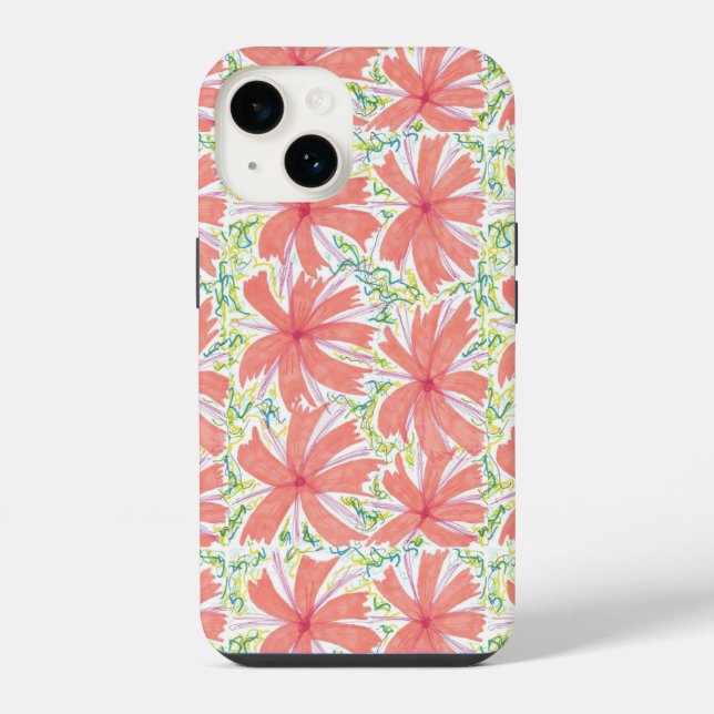 Tropical Burst iPhone-Hülle iPhone 14 Hülle (Rückseite)