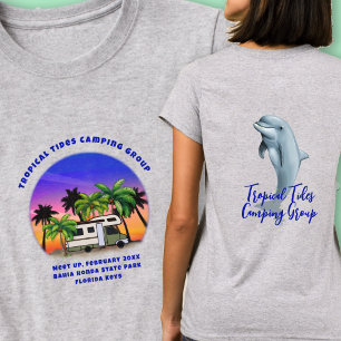 Tropical Camping Gruppe Damen individuell T-Shirt