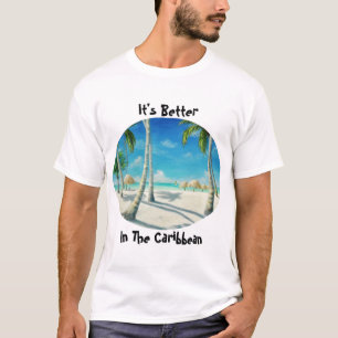 Tropical Caribbean Beach T - Shirt
