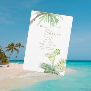 Tropical Cheers Margarita Junggesellinnenabschied  Einladung