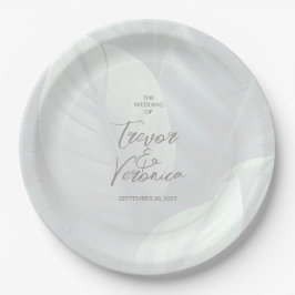 Tropical Chic Wedding Brautparty Pappteller