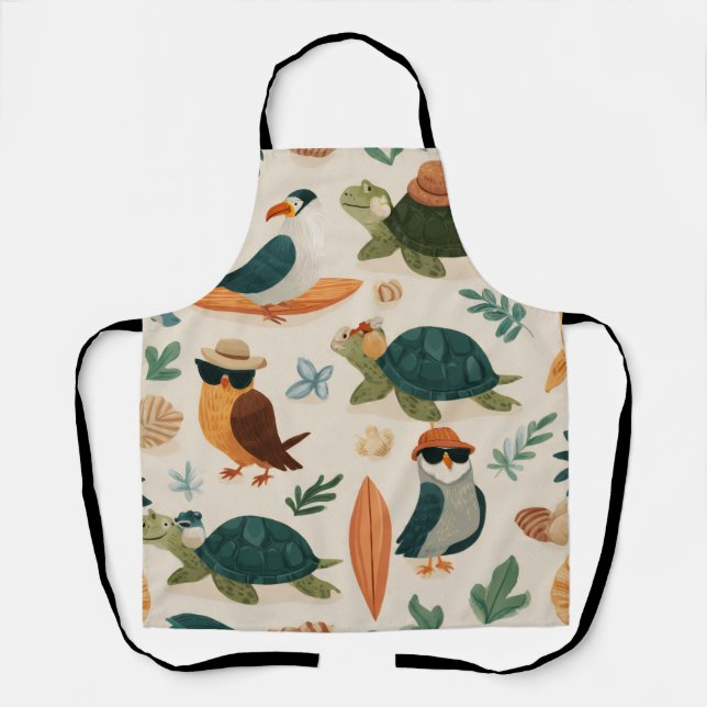 Tropical Chill All-Over Druck Schürze Geschenk (Vorderseite)