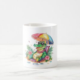 Tropical Chill Relaxing Gator Kaffeetasse