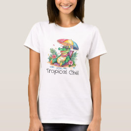 Tropical Chill Relaxing Gator T-Shirt