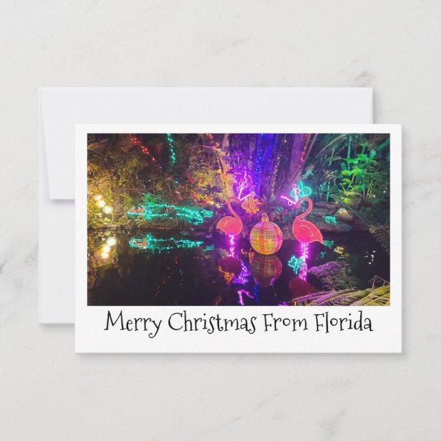 Tropical Christmas Card Mitteilungskarte (Vorderseite)