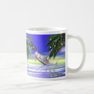 Tropical Christmas Dolphin Kaffeetasse