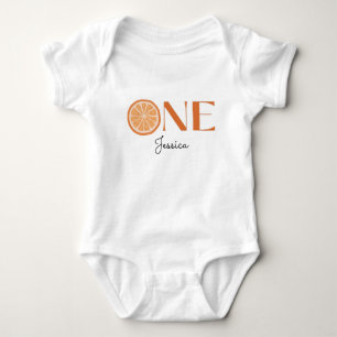 Tropical Citrus Baby zum ersten Geburtstag Waterco Baby Strampler