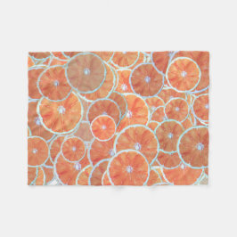 Tropical Citrus Frucht Orangen Tangerine Slices Wi Fleecedecke