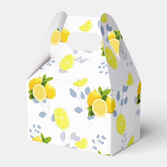 Tropical Citrus Sommer frische Orangenlemon Slice Geschenkschachtel (Vorderseite)