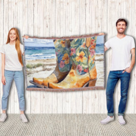 Tropical Cowgirl Western trifft sich mit Tropical  Decke