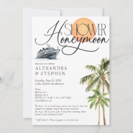 Tropical Cruise Honeymoon Fund Paare Dusche Einladung