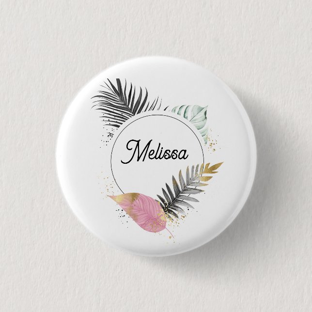 Tropical Custom Name Button (Vorderseite)