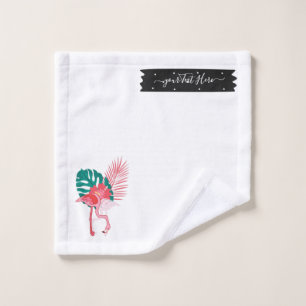 Tropical Cute drôle d'aquarelle flamand motif Wa