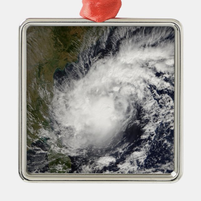Tropical Cyclone Baaz Ornament Aus Metall (Vorne)