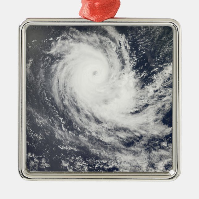 Tropical Cyclone Carina Ornament Aus Metall (Vorne)