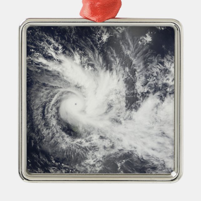 Tropical Cyclone Daman Ornament Aus Metall (Vorne)