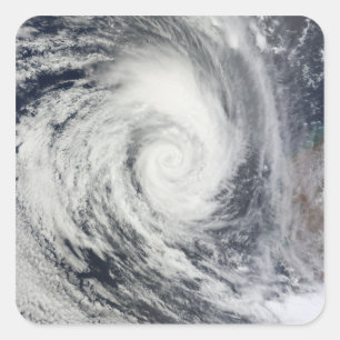 Tropical Cyclone Dianne 2 Quadratischer Aufkleber