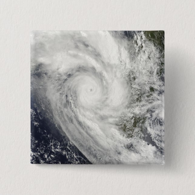 Tropical Cyclone Fanele über Madagaskar Button (Vorderseite)