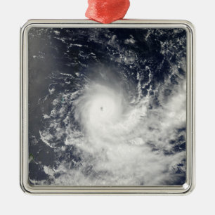 Tropical Cyclone Gelane Silbernes Ornament